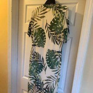 Nina Parker size 1x safari print body dress